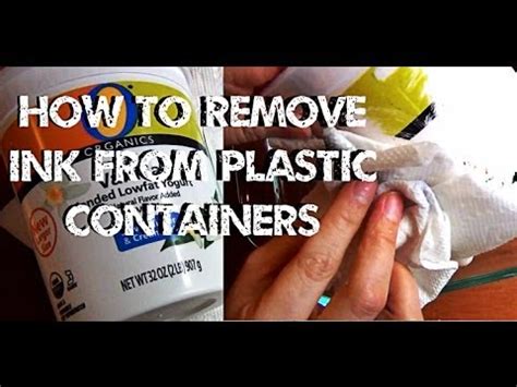 how to remove print from plastic how to prevent the plastic from absorbing ink