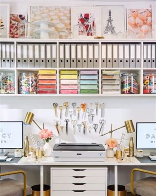 how to store art supplies and the importance of a well-organized home office