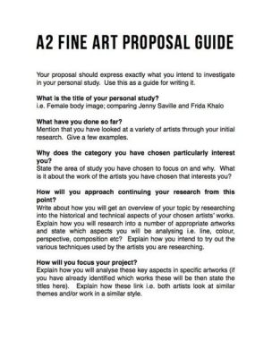 how to write an art proposal